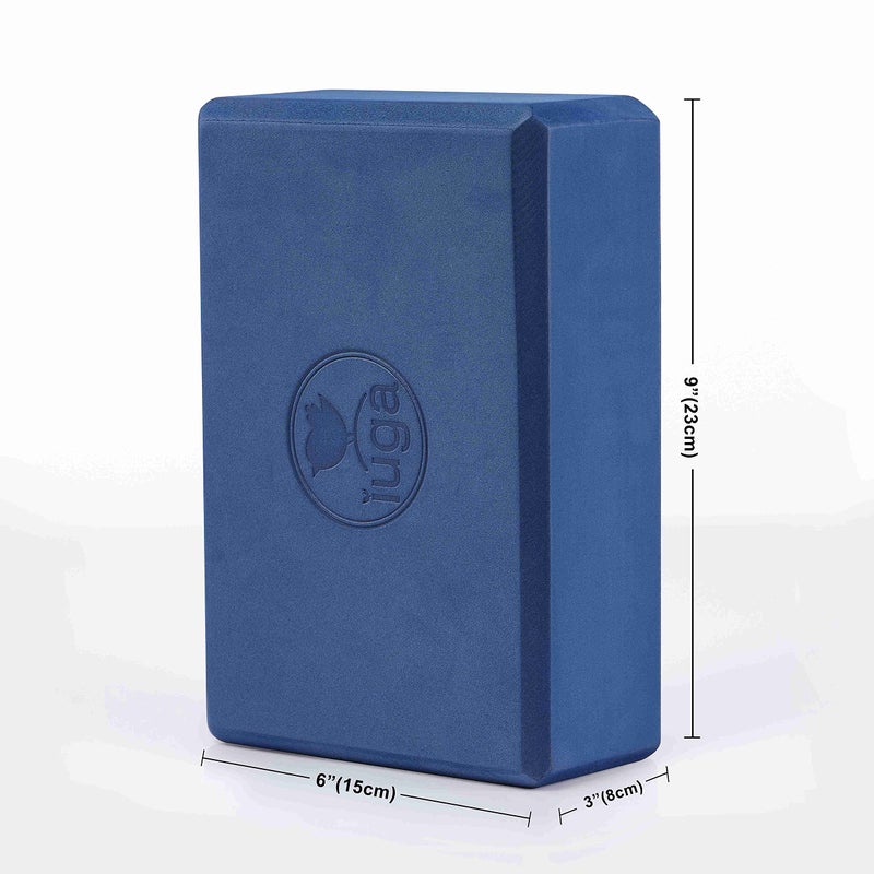 IUGA Yoga Block 2 Pack with Yoga Strap, High Density Yoga Blocks 9â€x6â€x3â€to Improve Strength, Flexibility and Balance, Light Weight and Non-Slip Surface for Yoga, Pilates and Meditation - Image 2
